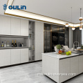 Penyesuaian kabinet dapur gloss tinggi moden